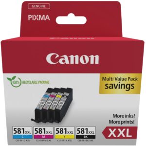 Toner Canon Tinte CLI-581XXL 1998C007 4er Multipack (BKMCY)