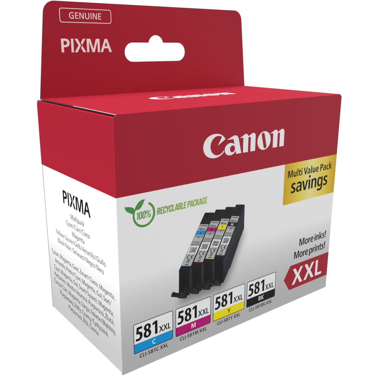 Toner Canon Tinte CLI-581XXL 1998C007 4er Multipack (BKMCY) - Figura 2