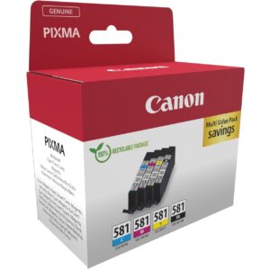 Toner Canon Tinte CLI-581 2103C007 4er Multipack (BK/C/M/Y)