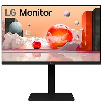 Monitor LG 61cm/24" (1920x1080) LG 24BA450-B 16:9 FHD IPS 5ms 100Hz HDMI DP VGA Speaker Pivot Zi