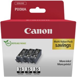 Toner Canon Tinte PGI-35 1509B028 Schwarz 3er Pack