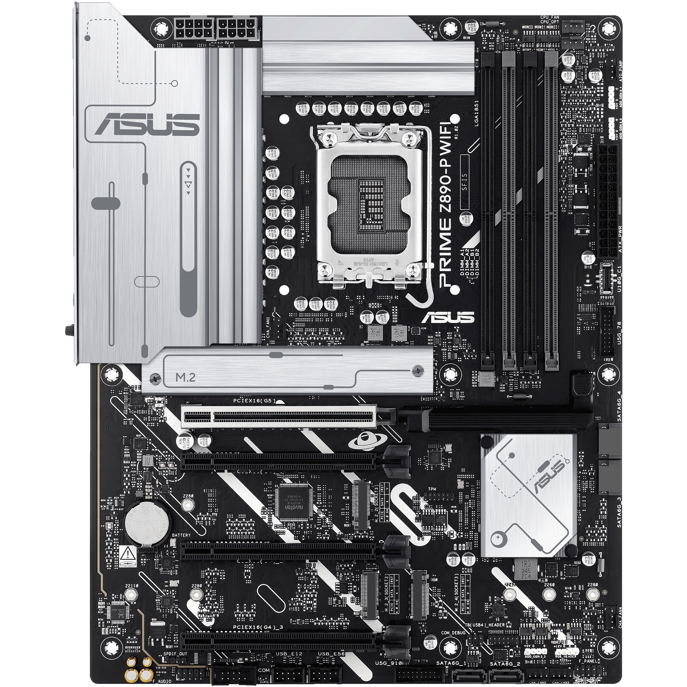 Pllakë Amë MB Intel ASUS 1851 PRIME Z890-P Wifi DDR5 - Figura 2