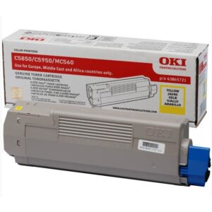 Toner OKI 43865721 Gelb deri në 6.000 faqe
