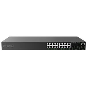 Grandstream GWN7802 16-Port Gigabit Managed Switch | 4× SFP Ports | Layer 2+ | 40Gbps Switching Capacity | VLAN | QoS