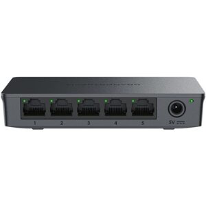 Grandstream GWN7700 5-Port Gigabit Unmanaged Network Switch | 5× Gigabit RJ45 | Plug & Play | Desktop & Wall Mount