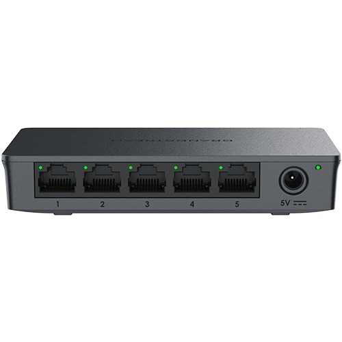 Grandstream GWN7700 5-Port Gigabit Unmanaged Network Switch | 5× Gigabit RJ45 | Plug & Play | Desktop & Wall Mount