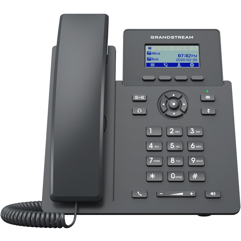 Grandstream GRP2601P IP Phone VoIP 2 SIP Accounts | PoE | 2-Line SIP Telefon | HD Audio | 10/100 Mbps Ethernet