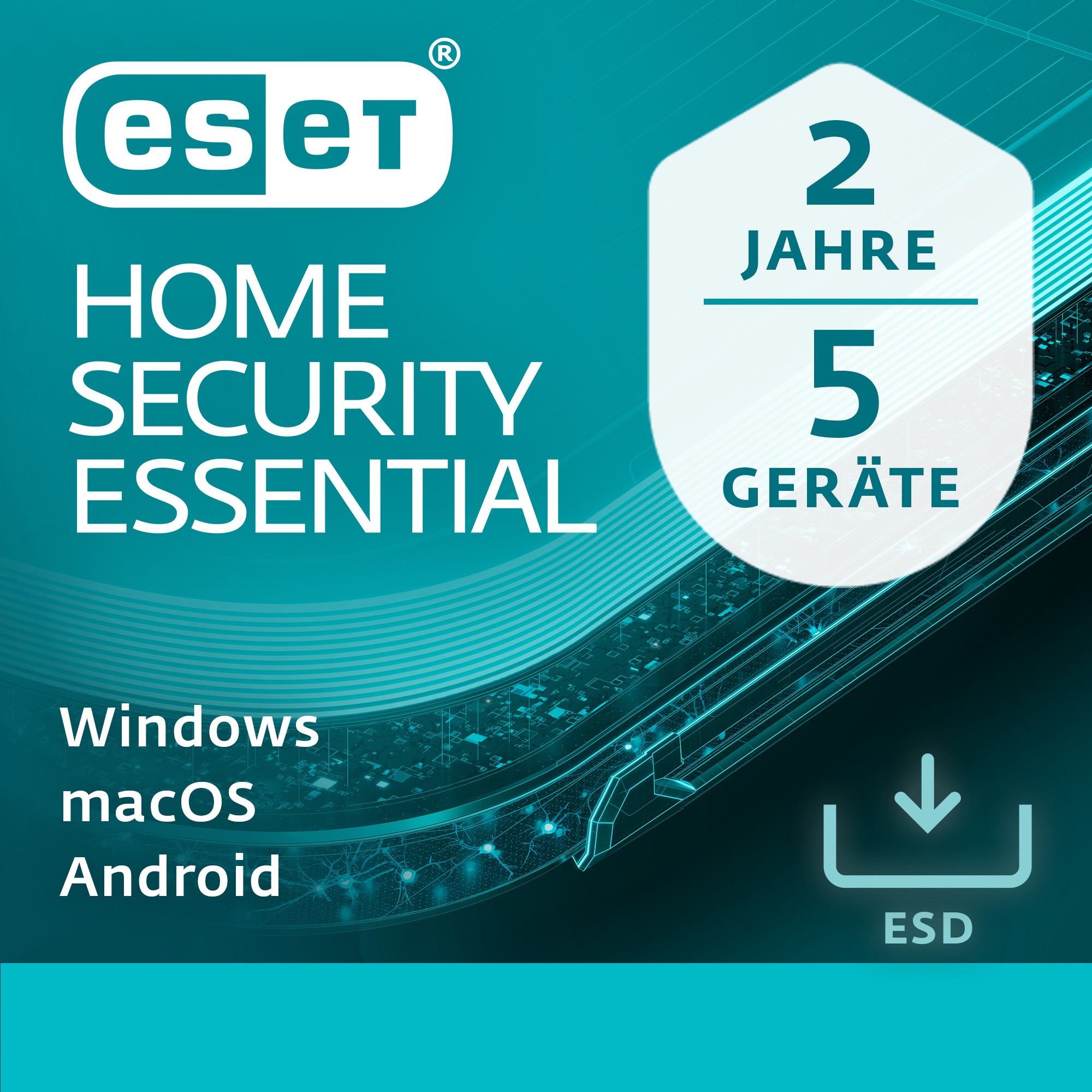 Software për Siguri ESET Home Security Essential - 5 User. 2 Years - ESD-DownloadESD