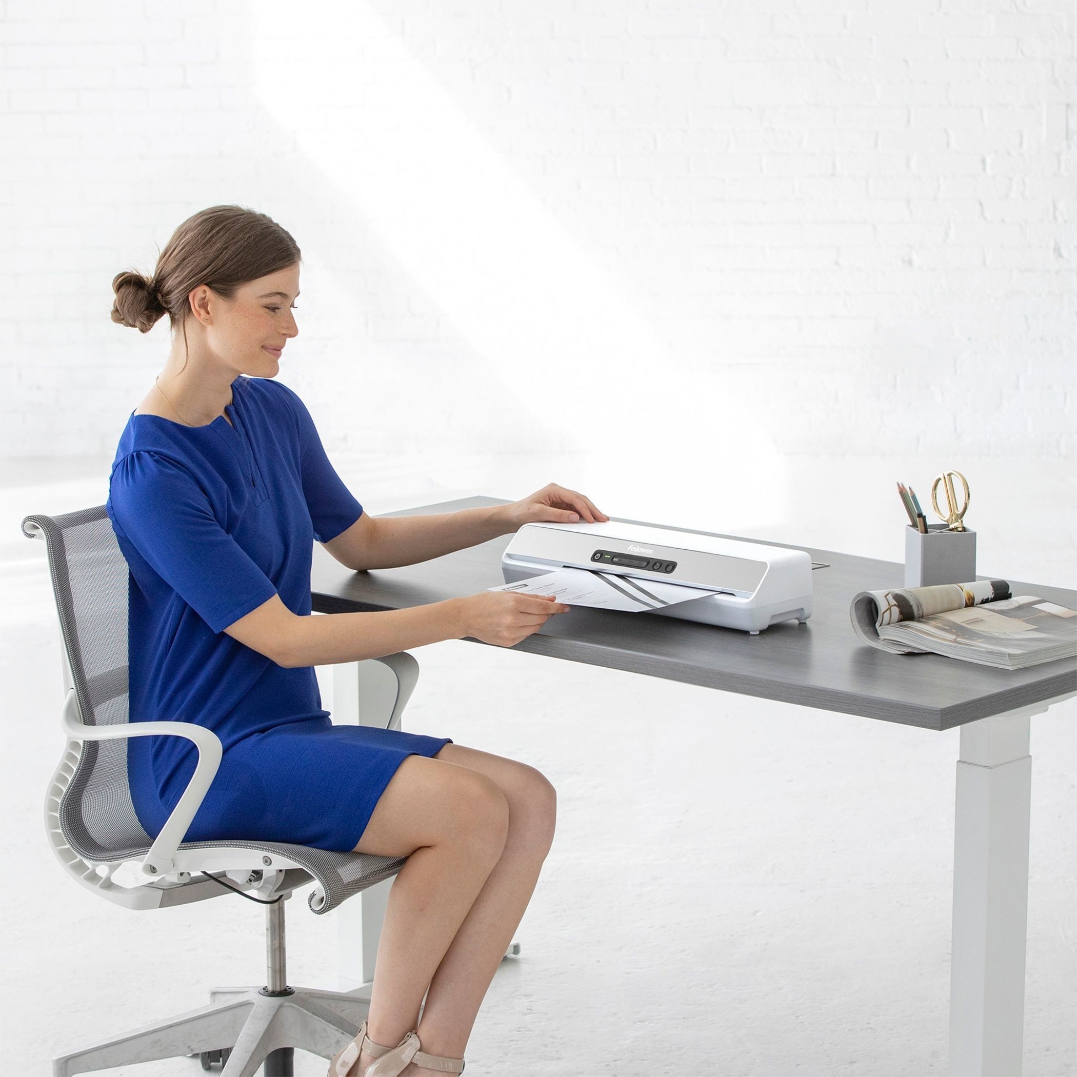 Skaner Fellowes Laminiergerät AMARIS A3 bis zu 175 Mikron Folien 230V EU - Figura 2
