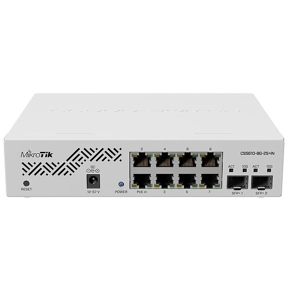 MikroTik CSS610-8G-2S+IN Cloud Smart Switch 8-Port Gigabit 2x SFP+ Managed Switch - Figura 3