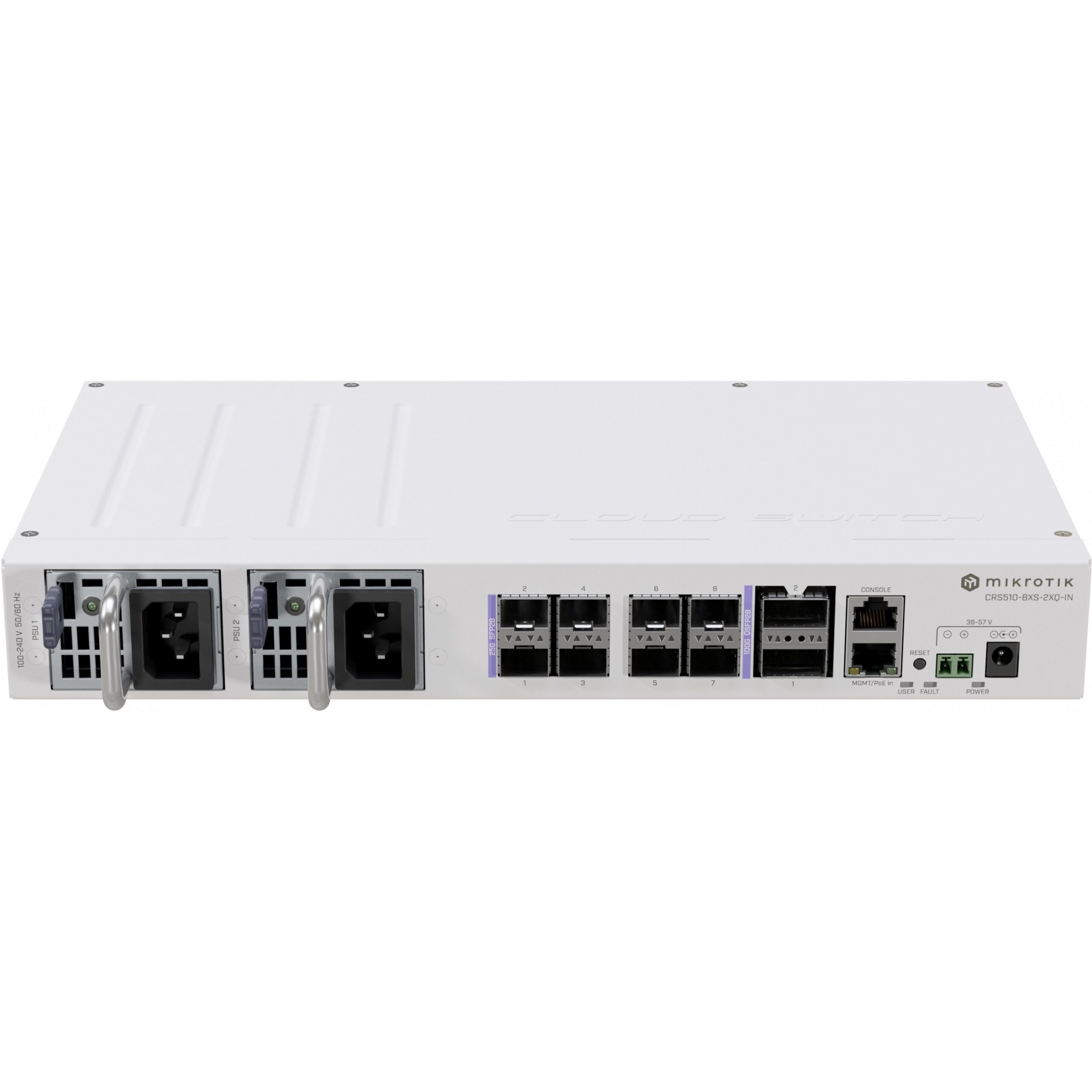 Switch Mikrotik CRS510-8XS-2XQ-IN QSFP28 M, 10 porte