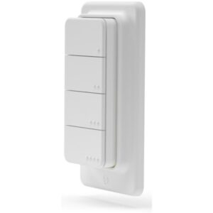 Telekomandë smart 4‑kanalëshe me 16 veprime Shelly Blu RC Button 4 - Bardhë