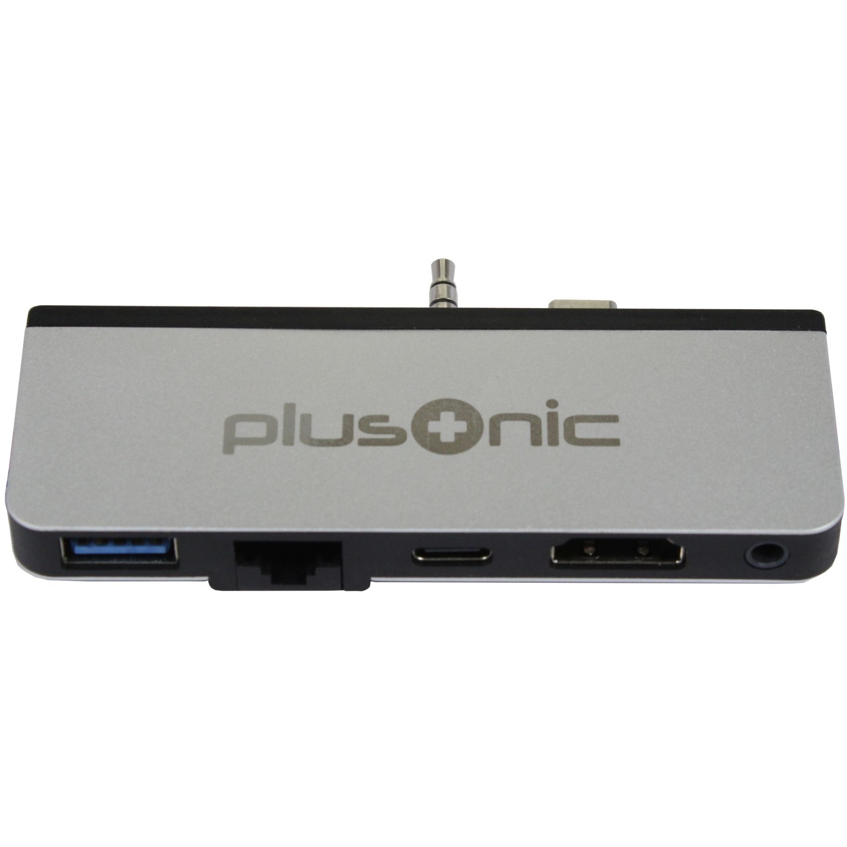 Dockingstations për Laptop Plusonic NET Z Docking Adapter/Hub für Microsoft Surface Go. 5in1: USB 3.0/RJ45 Gigabit-Ethernet/Type-C/HDMI/AUX