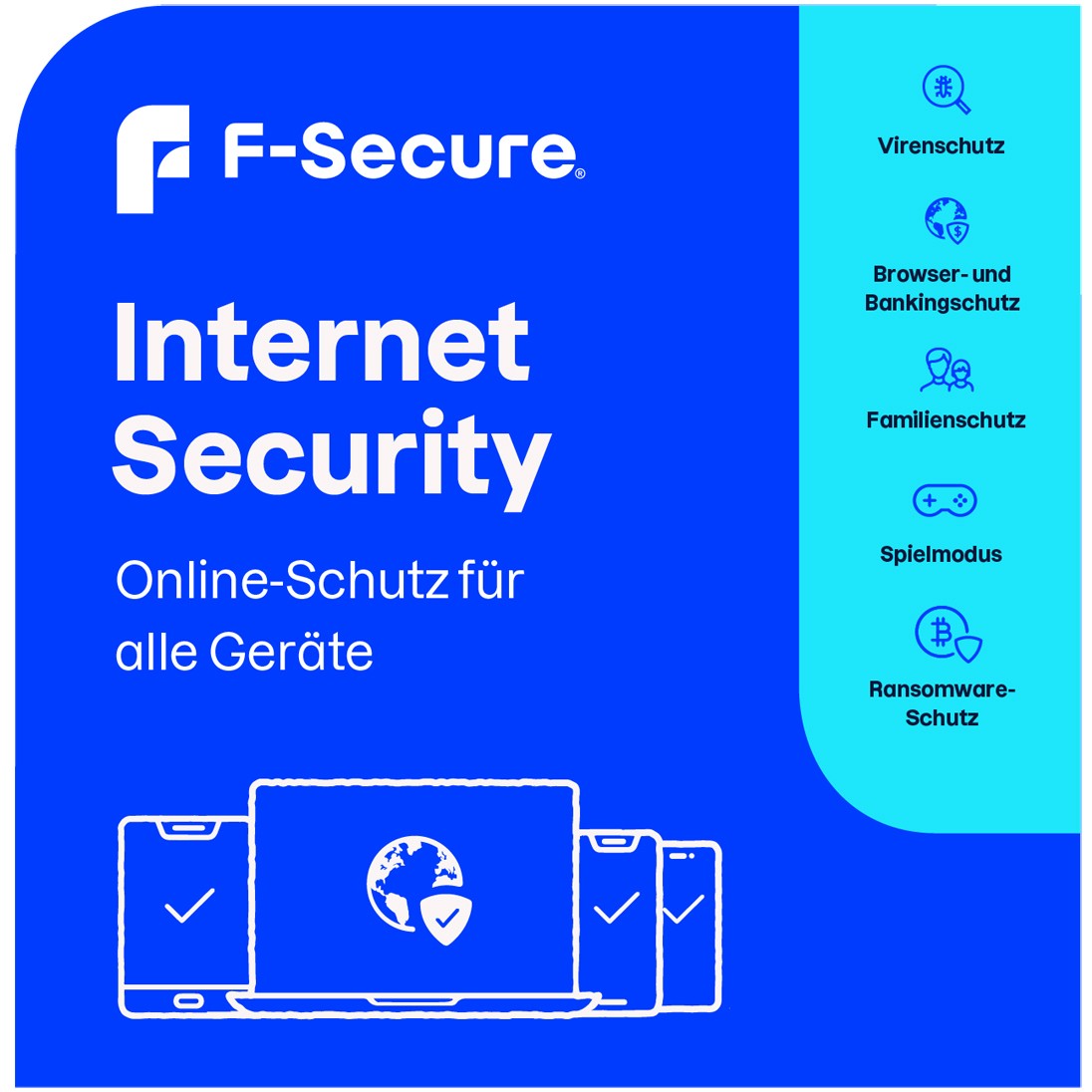 Software për Siguri F-Secure Internet Security - 1 Device. 1 Year - ESD-DownloadESD