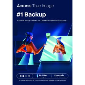ESD Software Acronis True Image Essentials - 1 Computer - 1 year subscription - ESD-DownloadESD