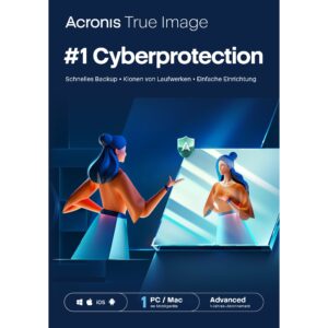 ESD Software Acronis True Image Advanced - 1 Computer + 500 GB Acronis Cloud Storage - 1 year Subscription - ESD-DownloadESD