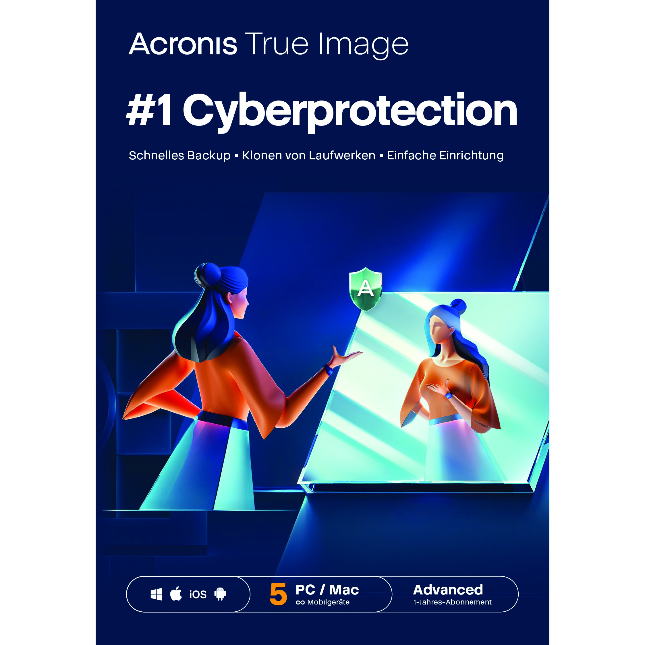 ESD Software Acronis True Image Advanced - 5 Computers + 500 GB Acronis Cloud Storage - 1 year Subscription - ESD-DownloadESD