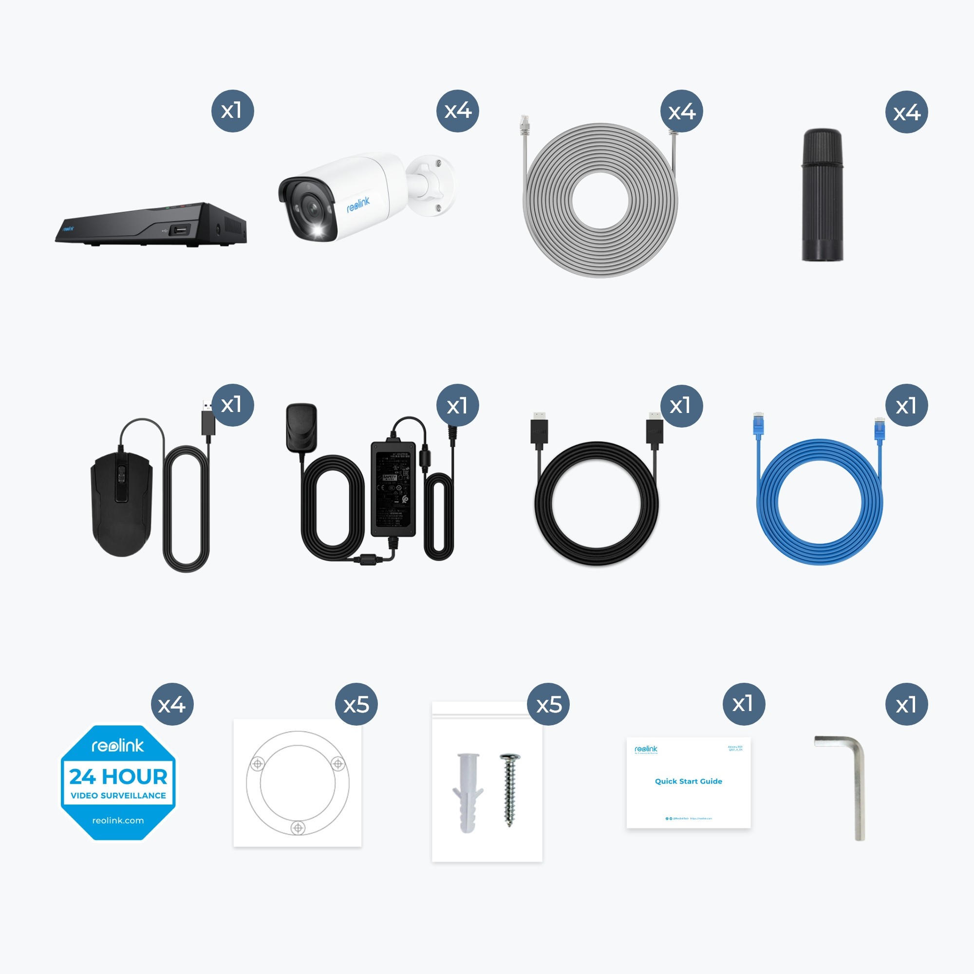 Kamera Sigurie IP CCTV Reolink NVS8-8MB4 PoE Sistem - Figura 4