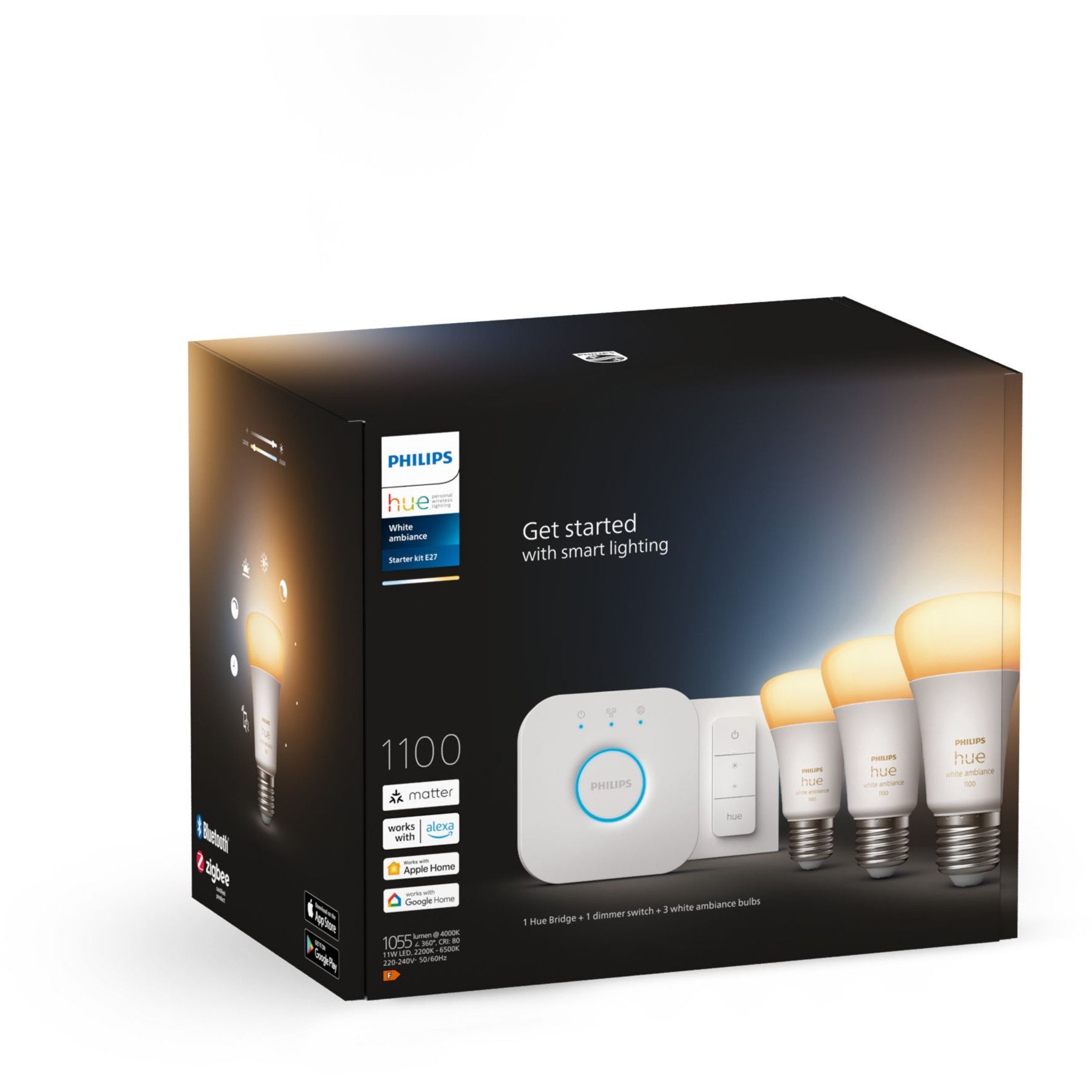 Philips Hue White Ambiance E27 / 3Pack Starter Set / 3x800 lumen / 75 W - Figura 3