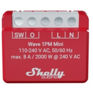 Aksesorë për Rrjet Shelly Relais "Wave 1PM Mini" Z-Wave