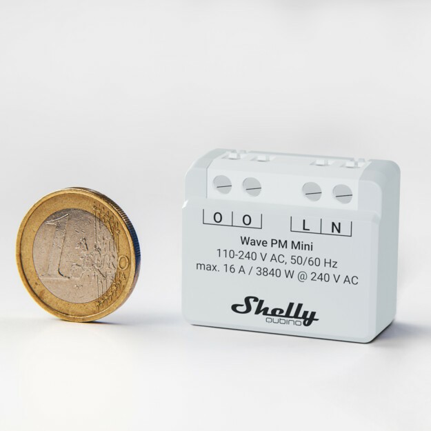 Aksesorë për Rrjet Shelly Relais "Wave PM Mini" Z-Wave - Figura 2