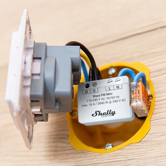 Aksesorë për Rrjet Shelly Relais "Wave PM Mini" Z-Wave - Figura 4