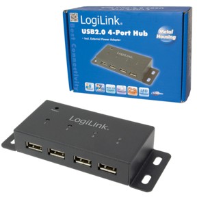 HUB LogiLink UA0141A USB 2.0 HUB 4-Port 4xUSB 2.0 montierbar - Figura 3