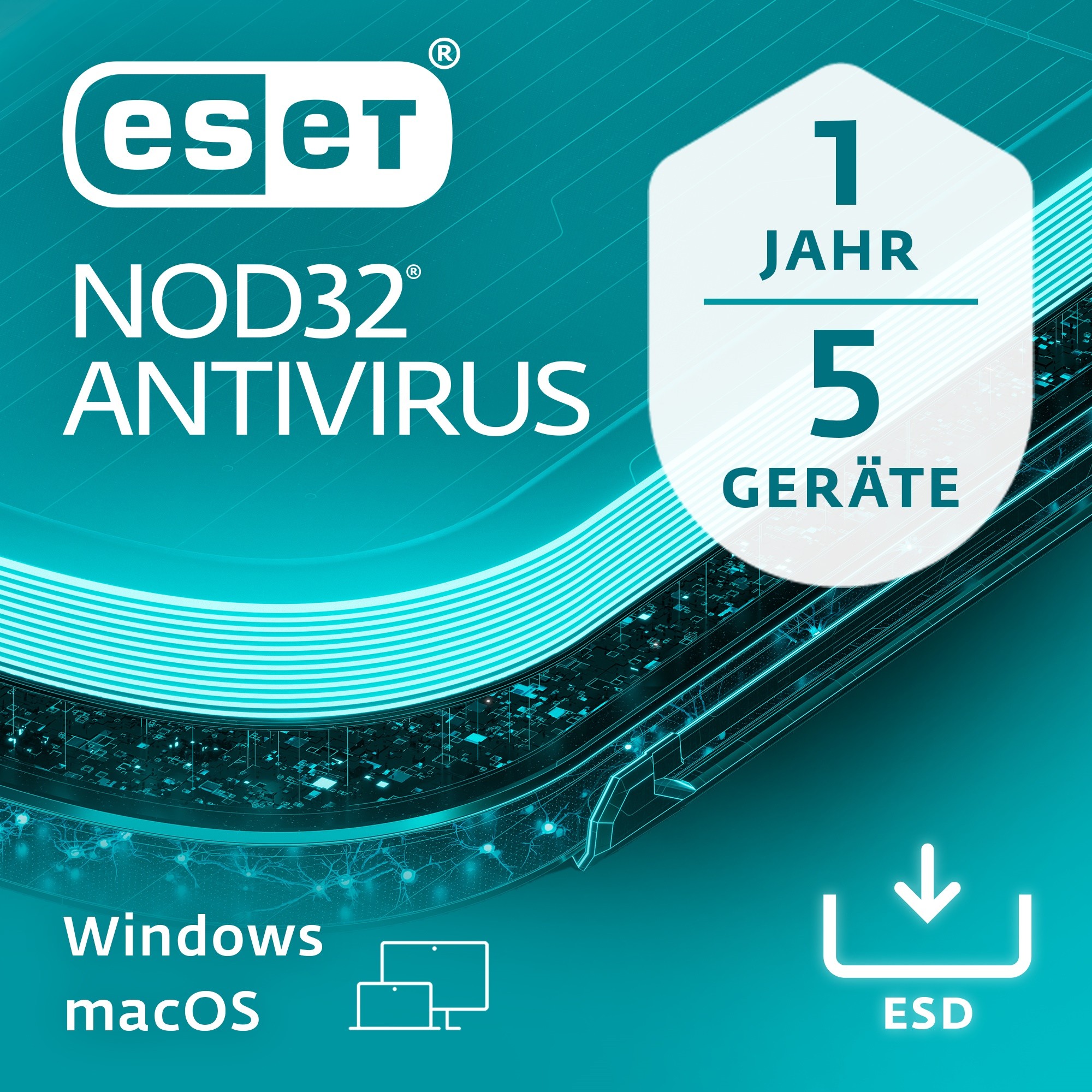 Software për Siguri ESET NOD32 Anti-Virus - 5 Përdorues. 1 Vit - ESD-DownloadESD