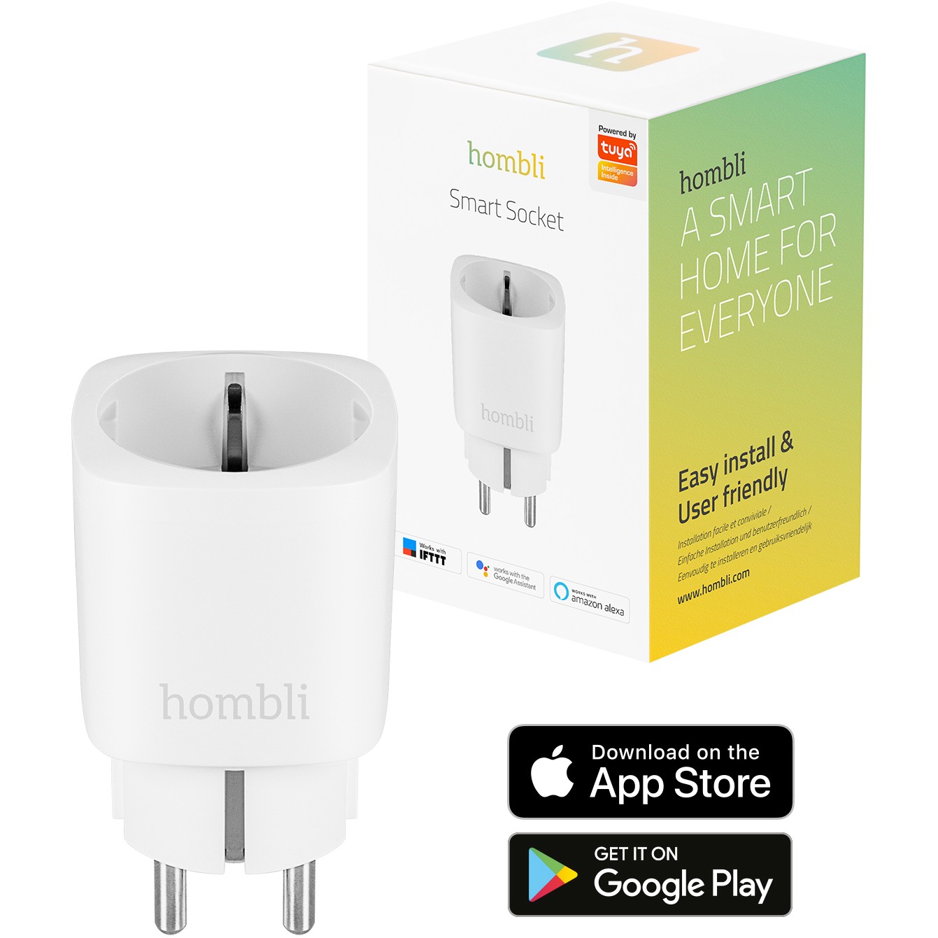 Hombli smarte Steckdose EU. weiß - Figura 2