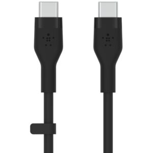 Aksesorë për telefon Belkin Flex USB-C/USB-C Kabel. Schnellladen deri në 60W. 1m e zezë