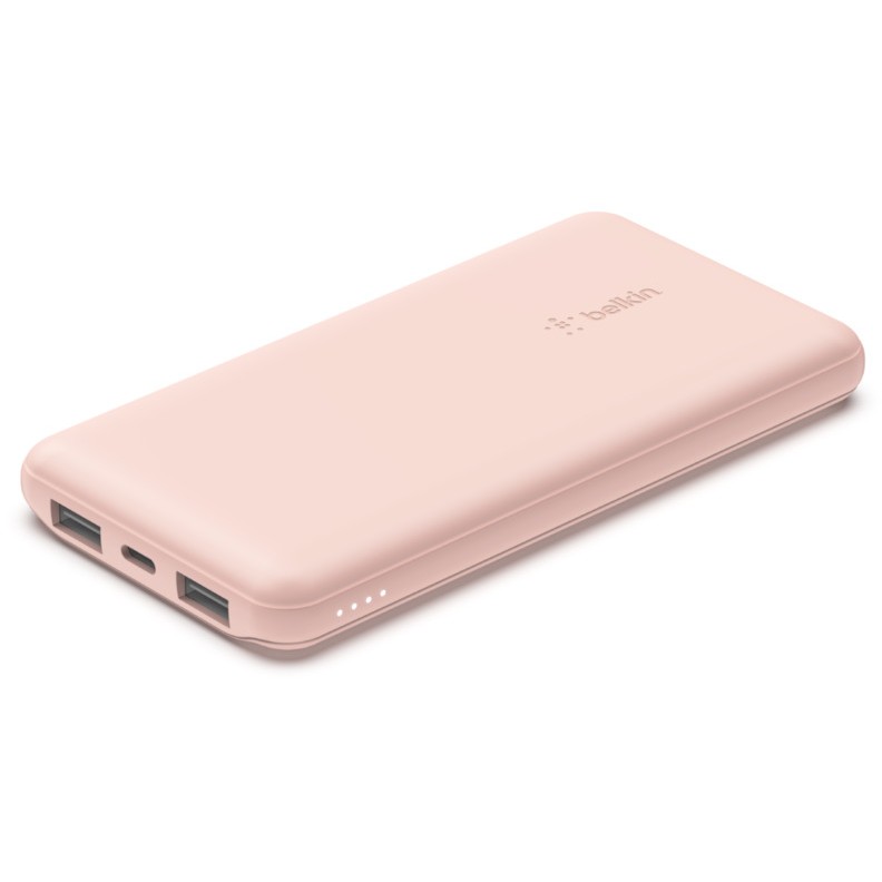 Aksesorë për telefon Belkin BOOST CHARGE Powerbank. 10.000mAh 12W. USB-A & -C. rosa - Figura 2