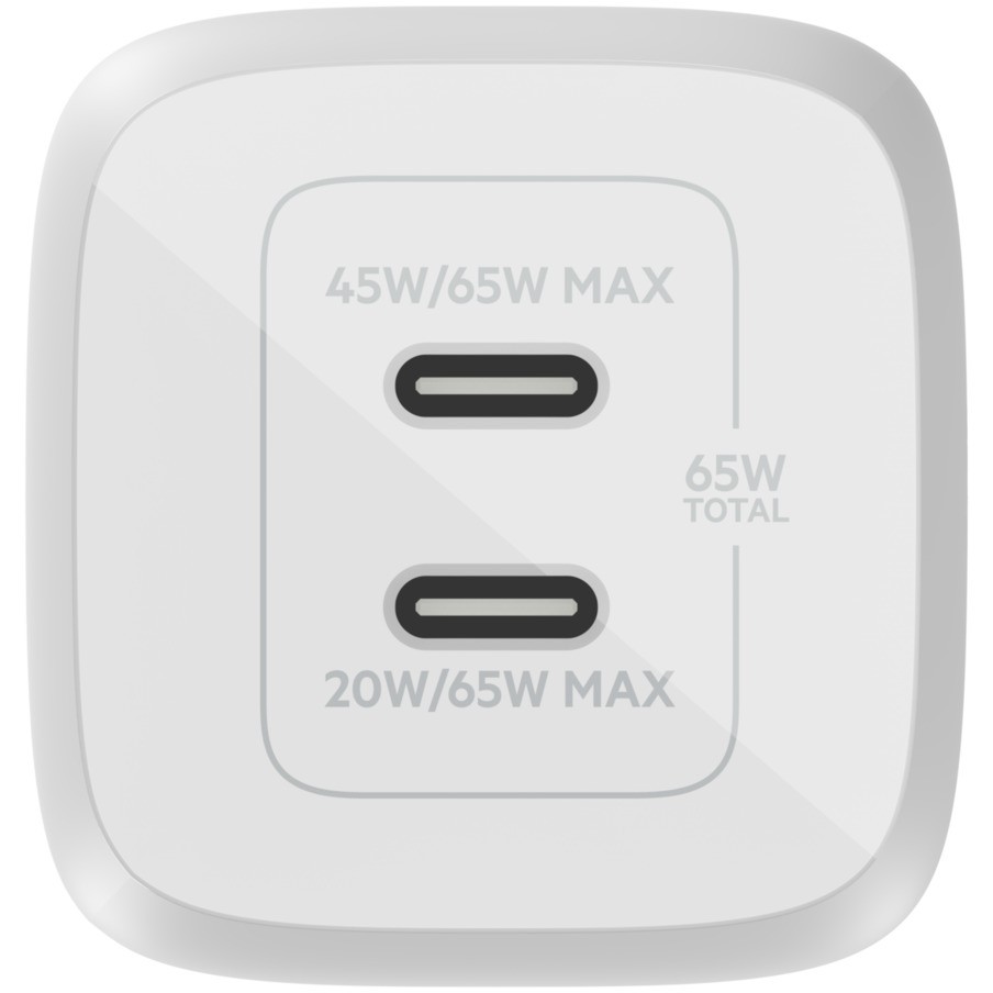 Adapter Belkin 65W Dual USB-C GaN Ladegerät me Power Deliver dhe PPS - Figura 3