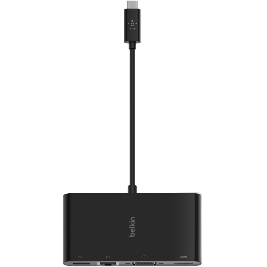 Stacioni i ankorimit Belkin USB-C në Gigabit-Ethernet/HDMI/VGA/USB-A-Adapter. blk - Figura 2
