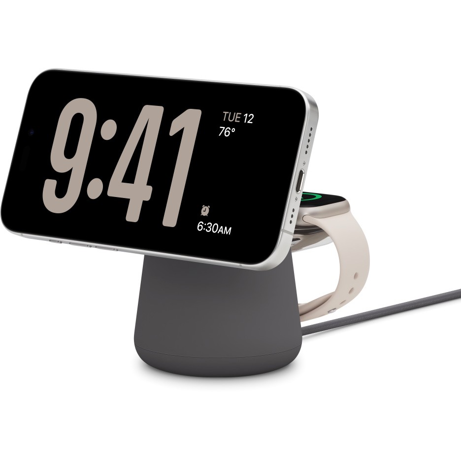 Telefon i mençur Belkin BOOST CHARGE PRO 2in1 Ladedock mit MagSafe. 15W. gri - Figura 2