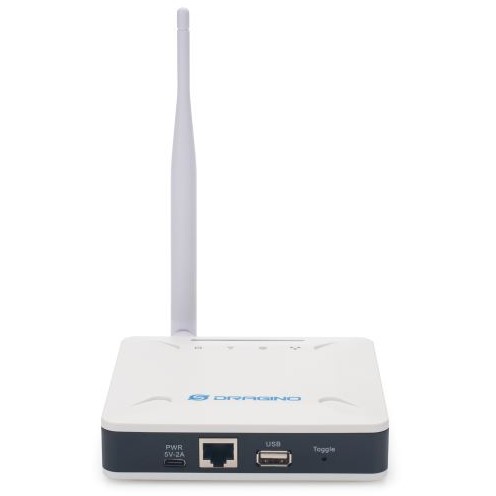 Ruter Dragino Indoor Private LoRa Gateway mit 4G · Single Channel · LG01v2-868-EC25-E