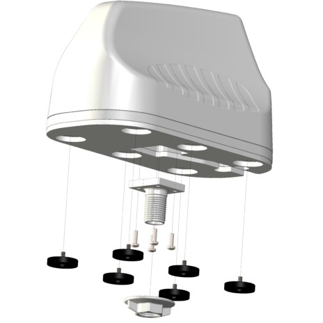 Aksesorë për Rrjet Poynting Antennas 5G/LTE KFZ/Marine A-MIMO-0003-V2-15 të bardhë SMA (M) & RPSMA Adapter 1.8~4.5dbi 4G/5G/GPS/GLONASS/WIFI Dual-Band MIMO 2M S