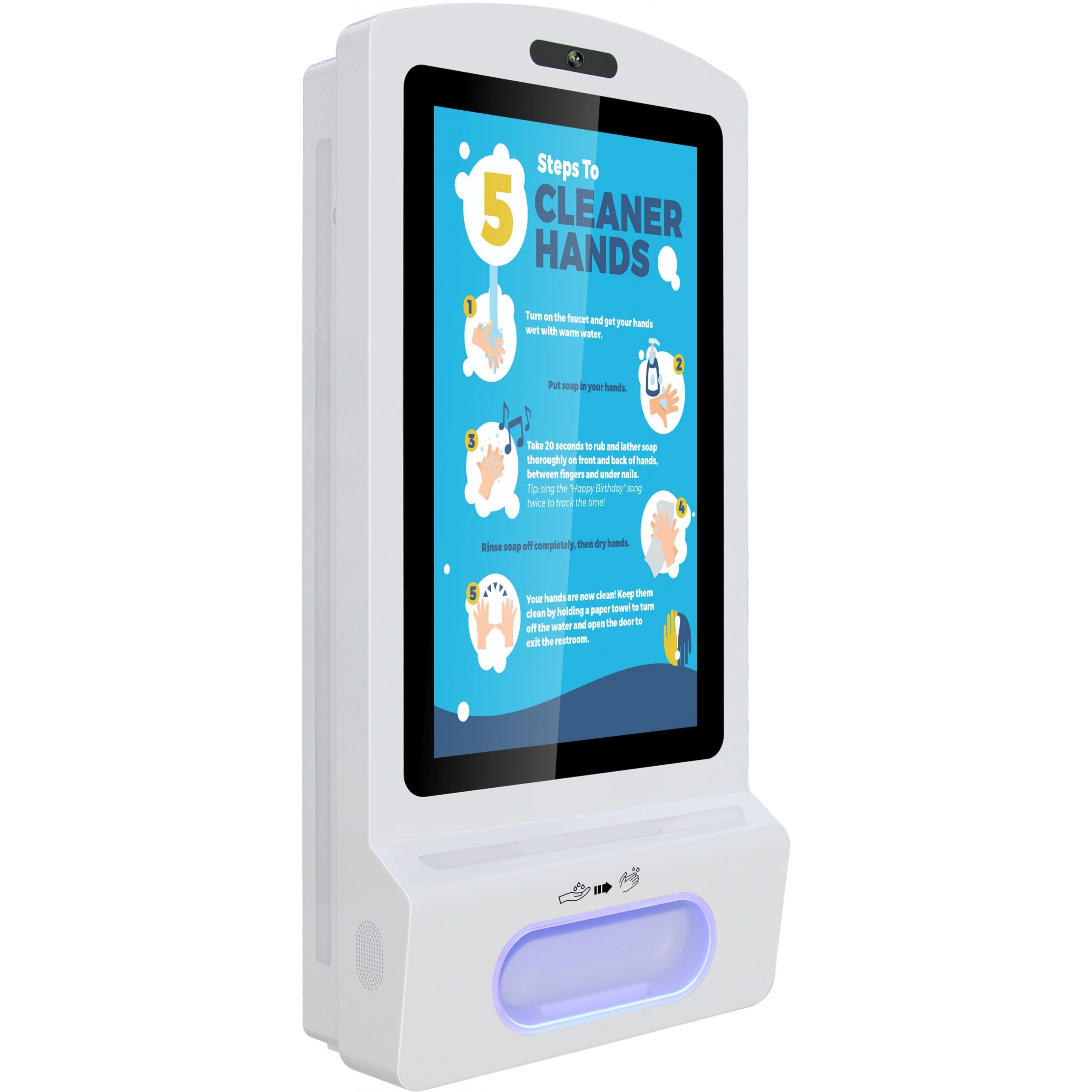 ALLNET Display 21" Kiosk Terminal për Dezinfektim / RK3288 / Pa Stand - Bardhë - Figura 2