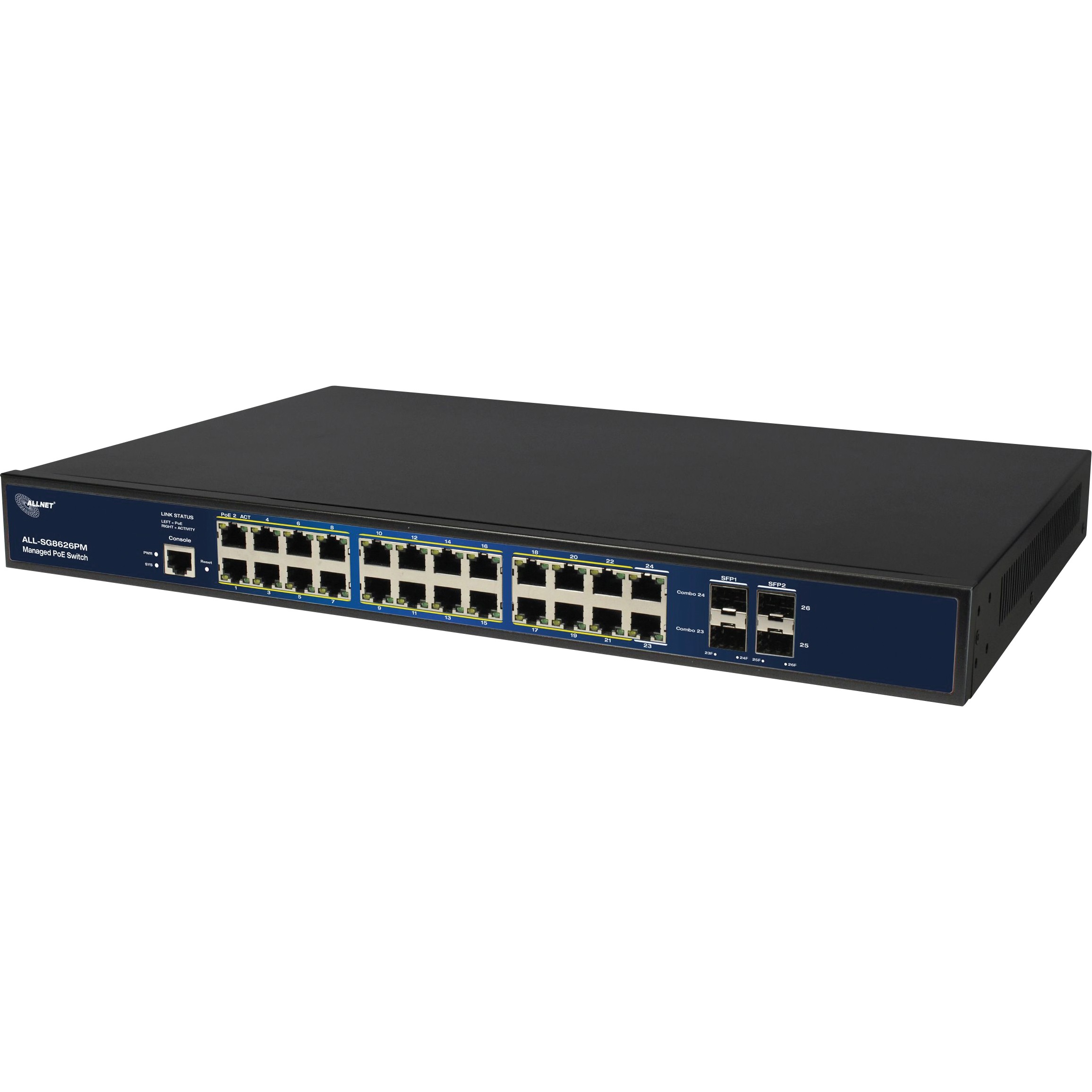 Switch ALLNET 24+4P Allnet ALL-SG8626PM POE+ M