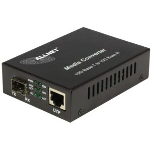 Switch ALLNET ALL-MC109-SFP+ 10G Media Converter – 10GBASE-T (RJ45) to 10GBASE-SX/LX SFP+ (Mini-GBIC), Singlemode/Multimode Support