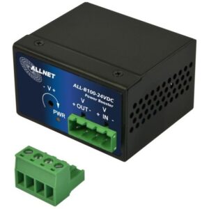 ALLNET ALL-B100-24VDC DC-DC Power Booster 95W – Industrial 24V to 48-55V Converter DIN Rail