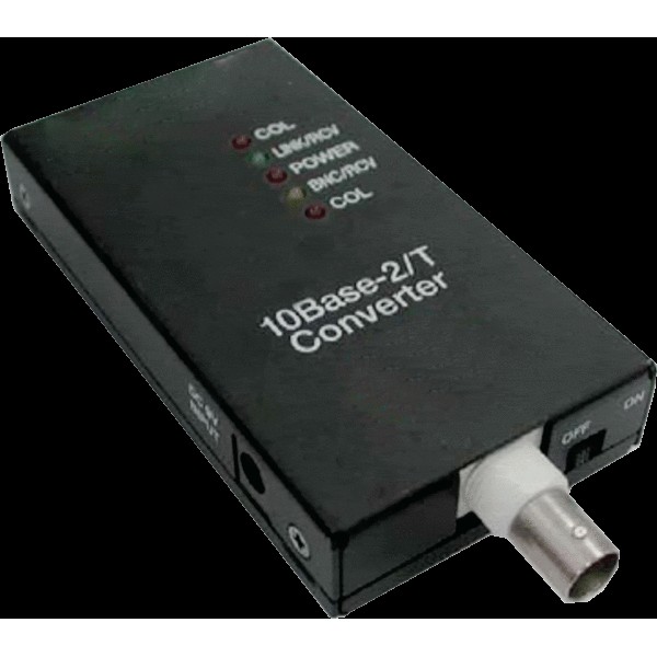 Switch ALLNET ALL0500v3 Media Converter – 10BASE-T (RJ45) to 10BASE2 (BNC), 12V DC Power Supply