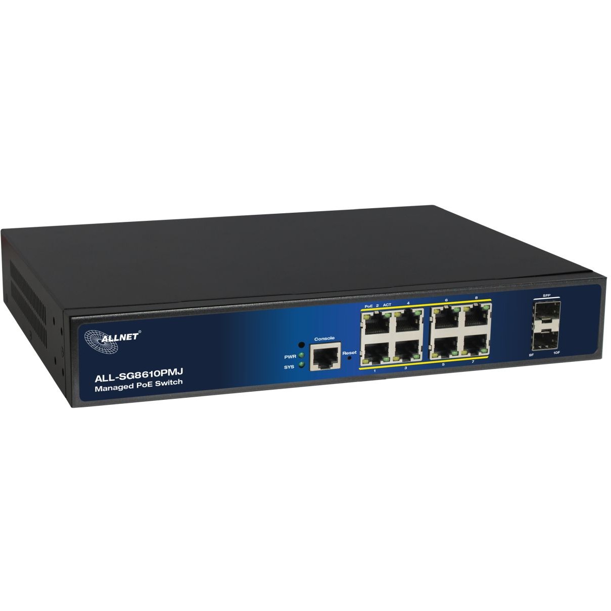Switch ALLNET 8+2P ALL-SG8610PMJ POE M - Figura 2