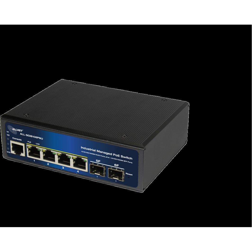 Switch ALLNET 4+2P ALL-SGI8106PMJ POE M industrial