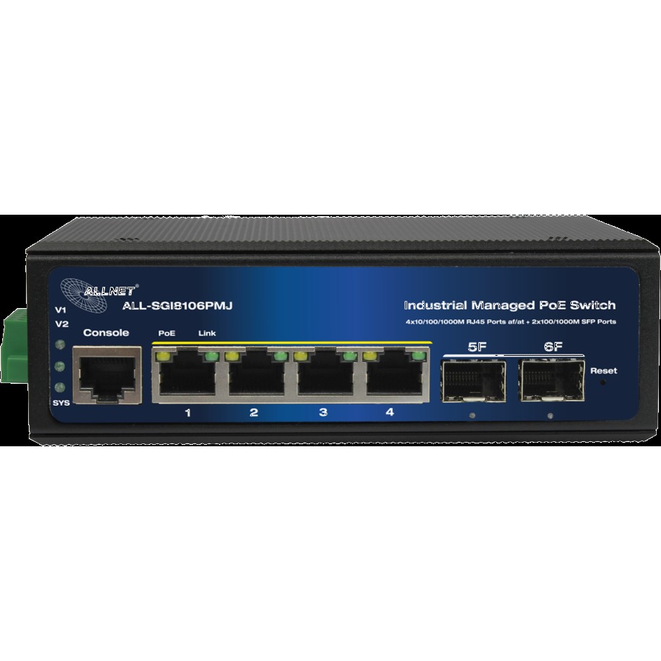 Switch ALLNET 4+2P ALL-SGI8106PMJ POE M industrial - Figura 3