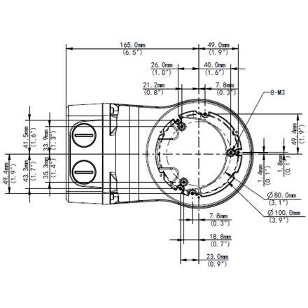 ALLNET Wall Mount with Junction Box for ALL-CAM2488-LVEN IP Camera – Outdoor Camera Bracket - Figura 2