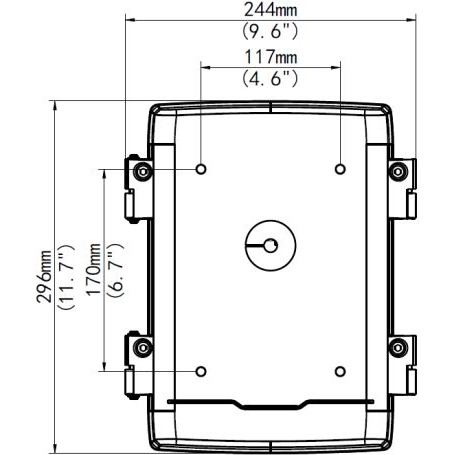 ALLNET Junction Box / Mounting Box for ALL-CAM2498-LEP – CCTV Installation Accessory - Figura 2