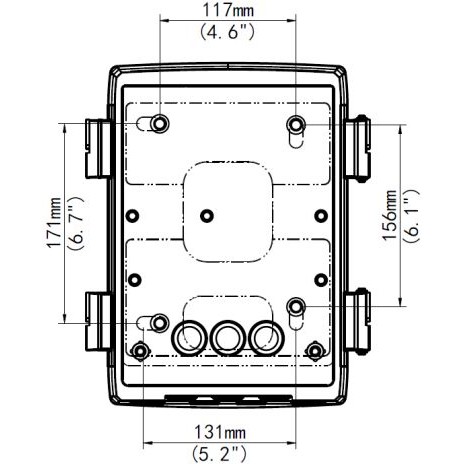 ALLNET Junction Box / Mounting Box for ALL-CAM2498-LEP – CCTV Installation Accessory - Figura 4