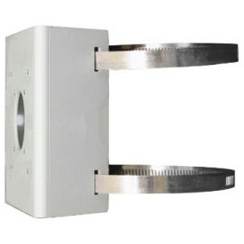 ALLNET ALL-CAM2497-LEN Pole Mount Bracket – Outdoor Mast Holder for IP Bullet Camera (Aluminium, Stainless Steel)