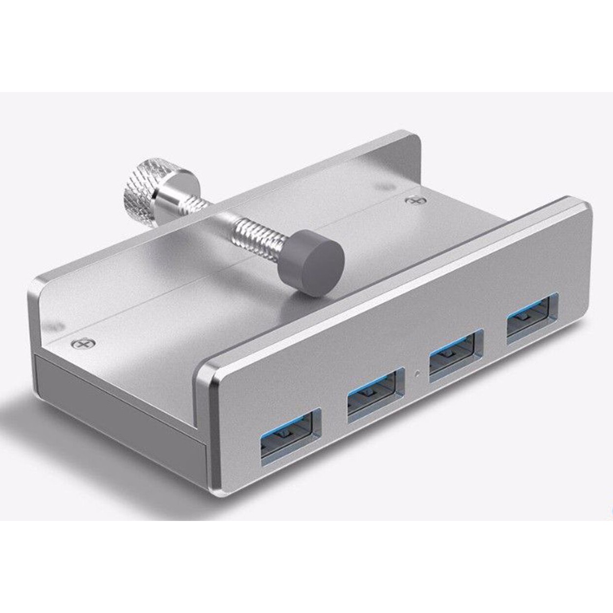 ALLNET USB 3.0 4-Port Hub Clip Design – High-Speed 5Gbps Black Desktop USB Expander