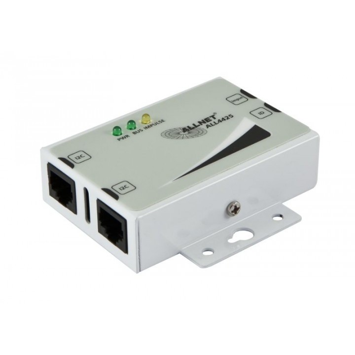 ALLNET ALL4425 S0 Contact Counter Sensor – Pulse Meter for Energy Monitoring (White Housing)